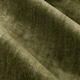 image 4 of Heavy Chenille Blackout Pencil Pleat Curtain Pair | Green | Olive | 2