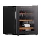image 1 of HYE 46L Wine Cooler 15 Bottles, 43cm, Touch Controls, LED Lights, Black, Wooden Shelves - RF01WC15B31