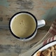image 4 of Nimbus Enamelware Expresso Mug - White/Blue - 150ml