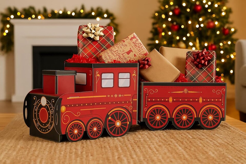 image 1 of Christmas Present Gift Train