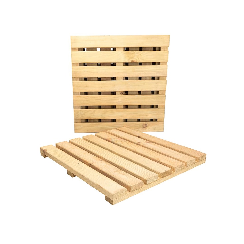 image 1 of Snowdon Timber Treated Deck Tile (T) 35mm (W) 400mm (L) 400mm - Pack of 5