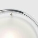 image 2 of ValueLights Flat Polished Chrome Opal Glass Diffuser IP44 Rated Bathroom Flush Ceiling Light