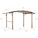 image 7 of Sunjoy 4m x 2.6m Steel Pergola-Wood Colored Frame