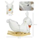image 7 of HOMCOM Kids Rabbit-Shaped Rocking Horse w/ Realistic Sounds, Safety Belt - White