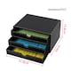 image 2 of PVC Black Desktop Organizer 31.8 x 24 x 19.8cm