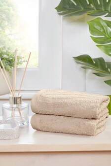 Safari Cotton Luxury Towels Soft and Absorbent (Set Of 2) | Brown | Face cloth | 2