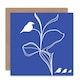image 1 of Stencil Birds Plant Art Blank Just to Say Card