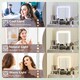 image 4 of HOMCOM Dressing Table with Mirror, LED Lights, Drawers, for Bedroom