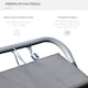 image 6 of Outsunny Rocking Sun Lounger, Double Garden Lounger Sunbed with Headrest Pillows, Texteline Outdoor Rocking Chair Swing Hammock Daybed with Metal Frame for Patio, Terrace, 212 x 175 x 60 cm, Grey