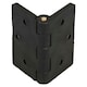 image 1 of Reinforced Nylon Hinge Plastic 64x67mm Italian Industrial Door Locker Hatch | Black