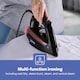 image 7 of GEEPAS 2400W Steam Iron Ceramic Soleplate, Black