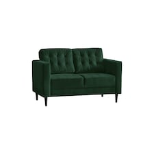Furniturebox Jolene 2 Seater Emerald Green Velvet Sofa