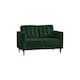 image 1 of Furniturebox Jolene 2 Seater Emerald Green Velvet Sofa