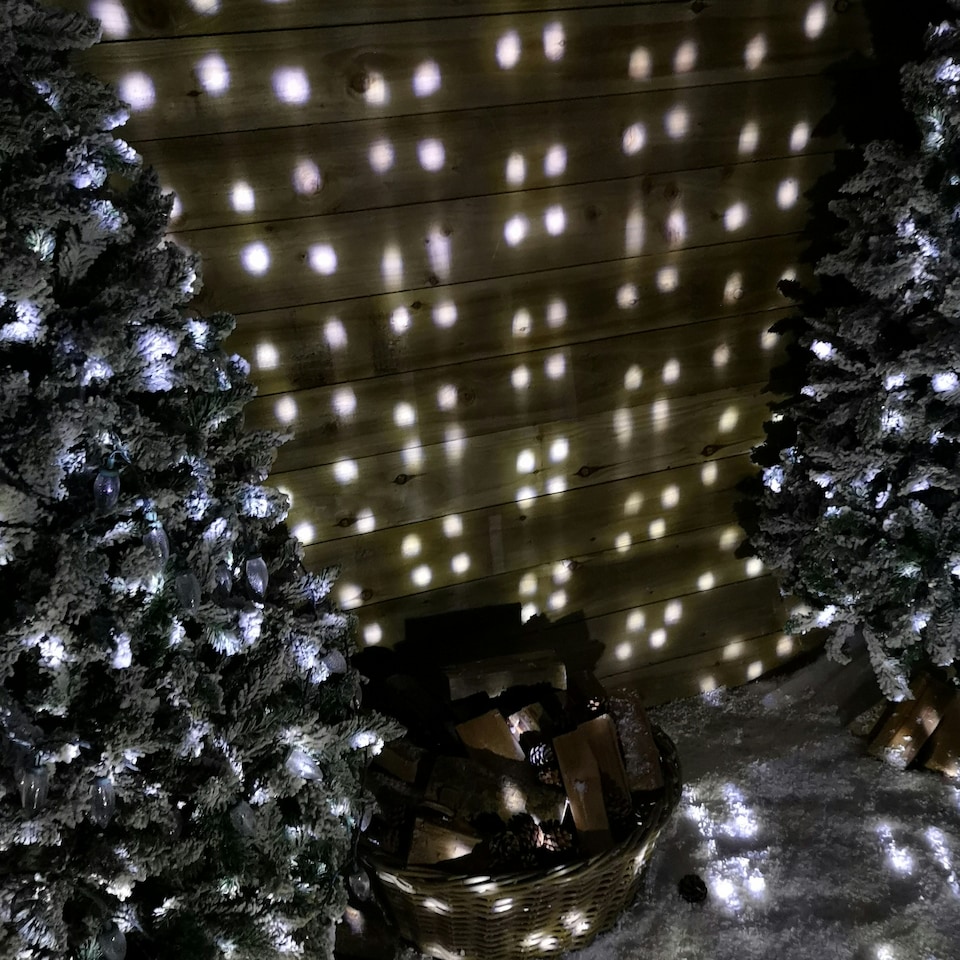 image 1 of Premier Outdoor Christmas Snowfall Projector Light with Cool White LEDs