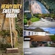 image 8 of Outdoor Broom 10" Yard Brush Heavy Duty Stiff Bristle Garden Sweeping Brush for Patio & Driveway | Brown | 1