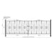 image 4 of Stirling Scroll Double Driveway Gate - Solid Steel - Fits Gap of 2743 mm x 914 mm High - Electro Galvanised/Black Powder Coated | Black | 1