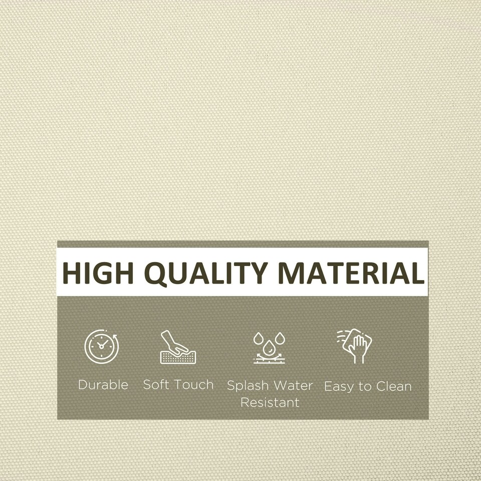 image 1 of Outsunny Cushion Cover Replacement Garden Rattan Patio Furniture Seat Cover 