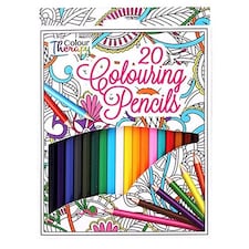 Pack of 20 Full Size Colouring Pencils by Colour Therapy
