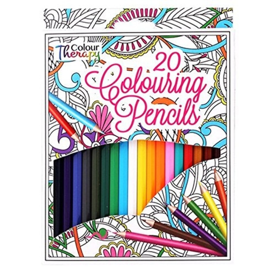 image 1 of Pack of 20 Full Size Colouring Pencils by Colour Therapy