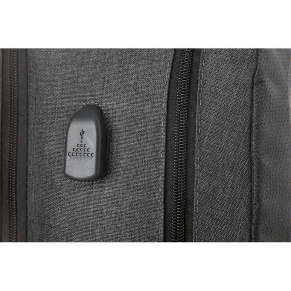 image 1 of Avenue Overland 17 Inch TSA Laptop Backpack - Heather Charcoal - One Size