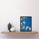 image 2 of Hokusai Framed Wall Art Print Bullfinch And Weeping Cherry Blossoms Home Décor