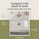 image 3 of Single Bowl Butler Sink with Tap Ledge Overflow No Tap Hole 795mm | White | White | 500 x 795 x 220mm | 1