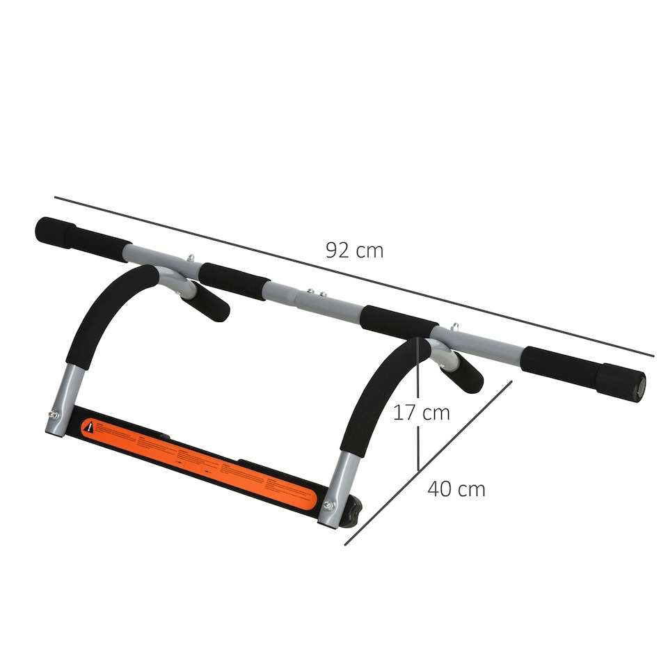 image 1 of HOMCOM Indoor Fitness Door Horizontal Bar Pull-ups Home Gym Upper Body Workout