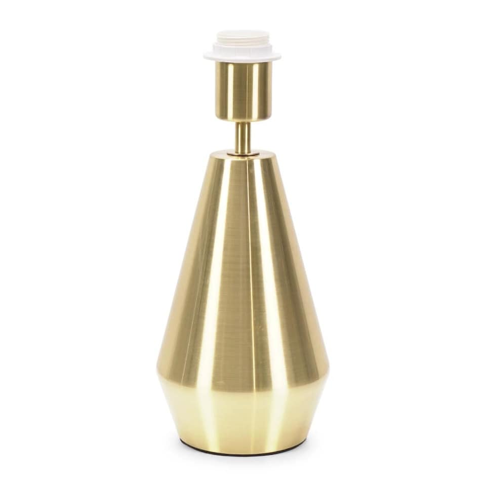 image 1 of ValueLights Jax Antique Brass Metal Pear Shaped Dimmable Touch Table Lamp Base