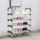 image 2 of Living and Home 4-Tier Stackable Shoe Rack Organizer
