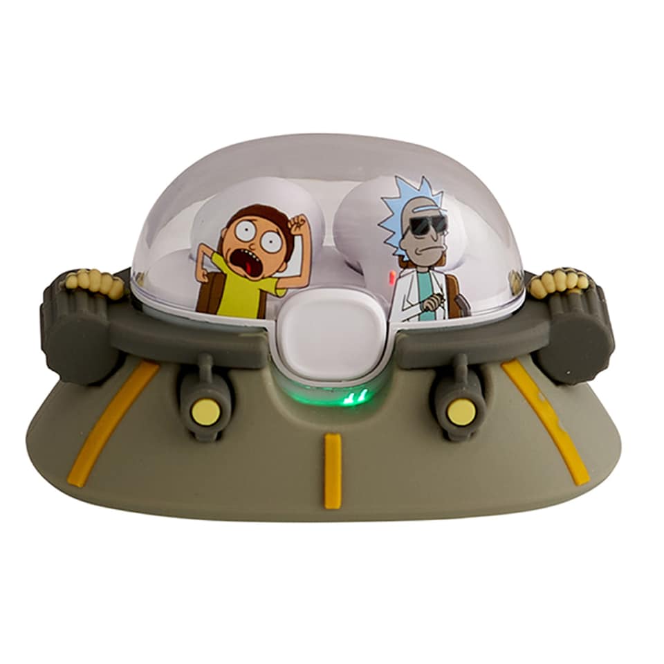 image 1 of Lazerbuilt Rick & Morty Space Cruiser Wireless Earbuds with Mic & Touch Control
