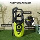 image 6 of DURHAND Portable Power Washer 1800W, 150 Bar, 510 L/h for Garden, Car, Green