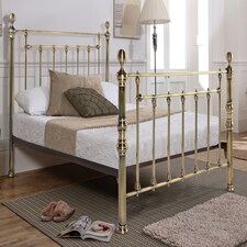 6ft Super King Brass Finish,Traditional Antique Victorian Metal Bed Frame Bedstead