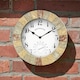 image 2 of Marco Paul 25cm Stone Slate Wall Clock Cream