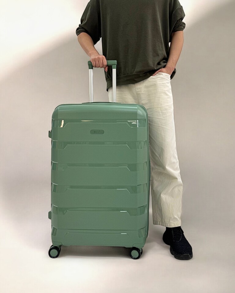 image 1 of Lightweight Luggage Set of 3 – Combination for Every Journey | SB Charging Port, Dual Spinner Wheels, TSA Lock, Shock-Resistant PP Hard Shell