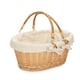 image 1 of Medium Swing Handle Shopping Basket with Lining Multi | Garden Rose | M