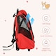 image 10 of PawHut Pet Travel Backpack Bag Cat Puppy Dog Carrier w/ Trolley and Telescopic