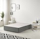 image 2 of Astoria Divan Bed Base with 30 Inch Diamonte Button Headboard Plush Velvet | Grey | Charcoal | Double