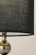 image 5 of ValueLights Marissa Pair Black Chrome Table Lamps with Black Faux Silk Shades | Black