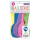 image 2 of Assorted Age 80 Pearlised Biodegradable Latex Balloons 30cm / 12 in - Pack of 5