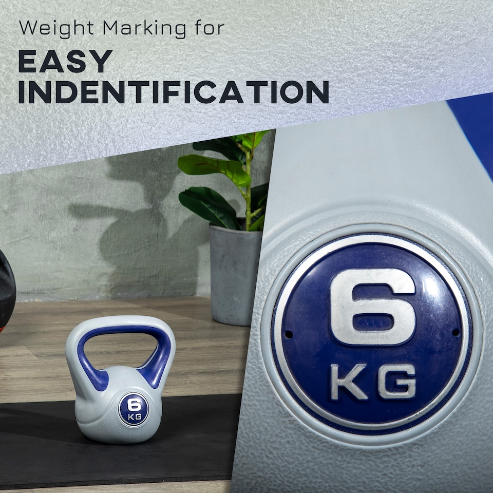 image 1 of SPORTNOW Kettle Bell with Handle for Home Gym | Purple | Purple