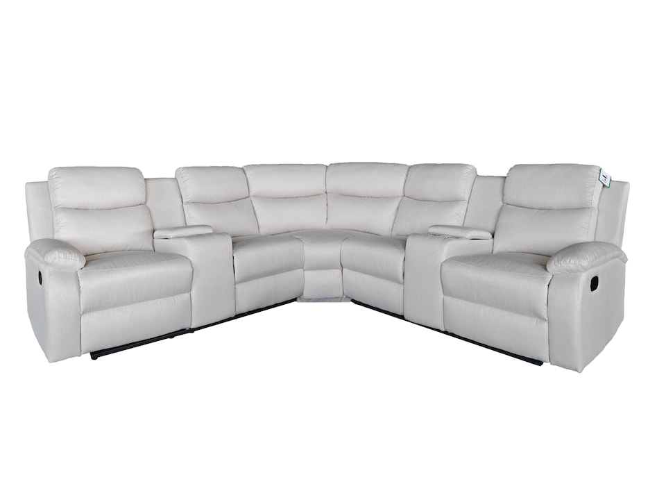 image 1 of Ravello Recline 5 Seater in Grey or Cream | Silver | One Size