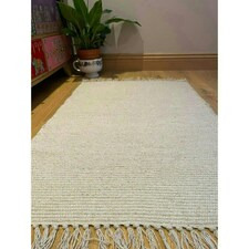 Hush Hand Loomed Soft Rug in Muted Colours - Cotton - L180 x W270 cm - Natural Brown