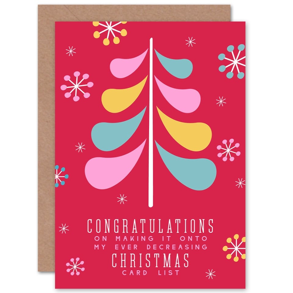 image 1 of List Decreasing Funny Christmas Card