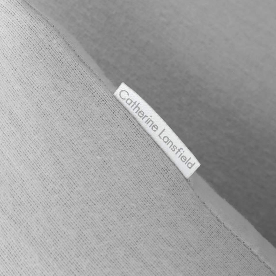 image 1 of Catherine Lansfield Brushed Cotton Standard Pillow case Pair | Grey | Standard
