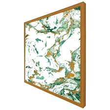 Green & golden marble (Picture Frame) Brown | Oak | XS