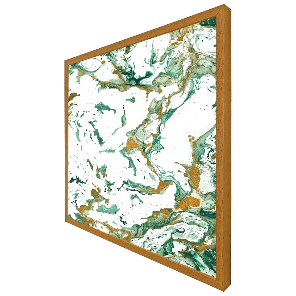 image 1 of Green & golden marble (Picture Frame) Brown | Oak | XS