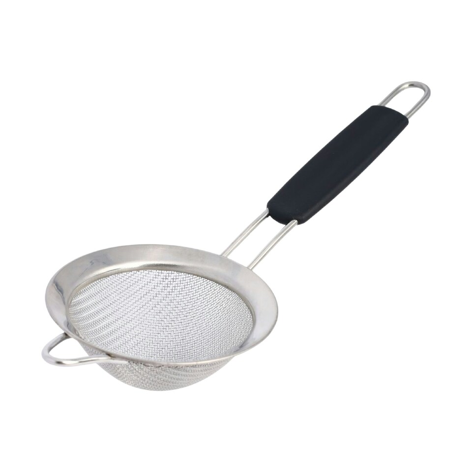 image 1 of Buckingham Fine Mesh Sieve Strainer Stainless Steel 8 cm Black Handle