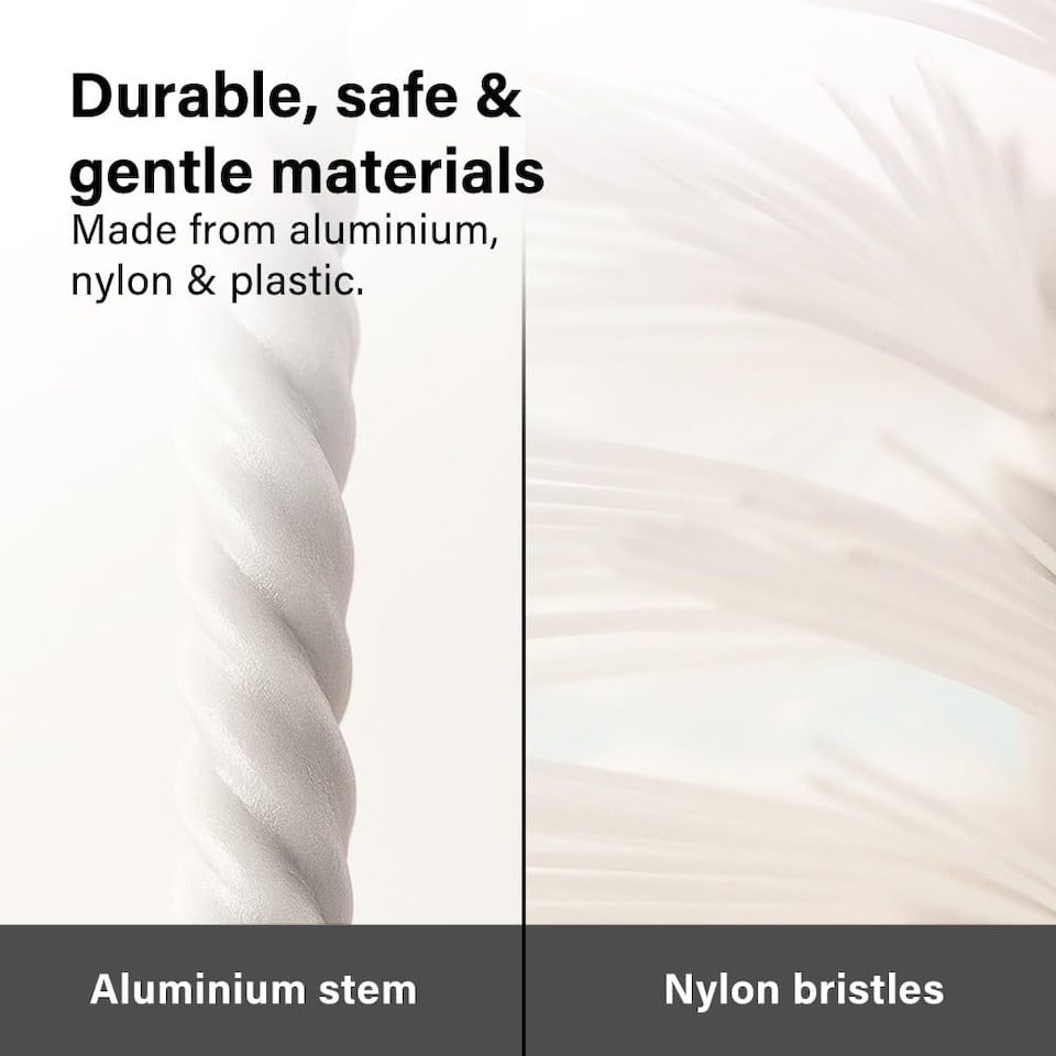 image 1 of 2 In 1 Bottle And Teat Brush With Soft Nylon Bristles And Non Slip Handle