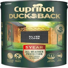 Cuprinol Ducksback 5L Paint Silver Copse