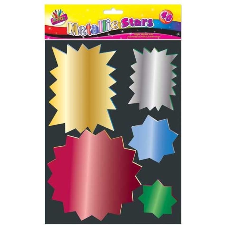 image 1 of Artbox Metallic Star Shaped Card